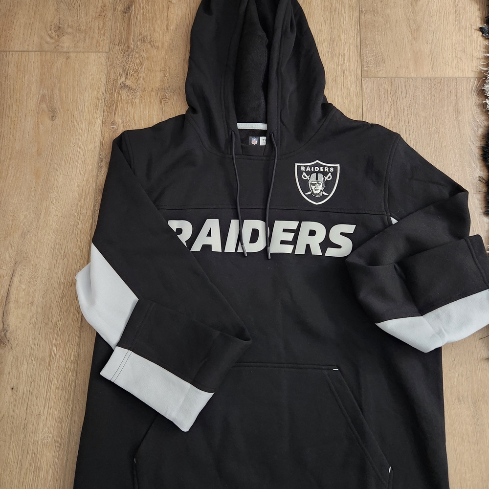LAS Vegas RAIDERS NFL APPEARL Hoodie Sz L NWT